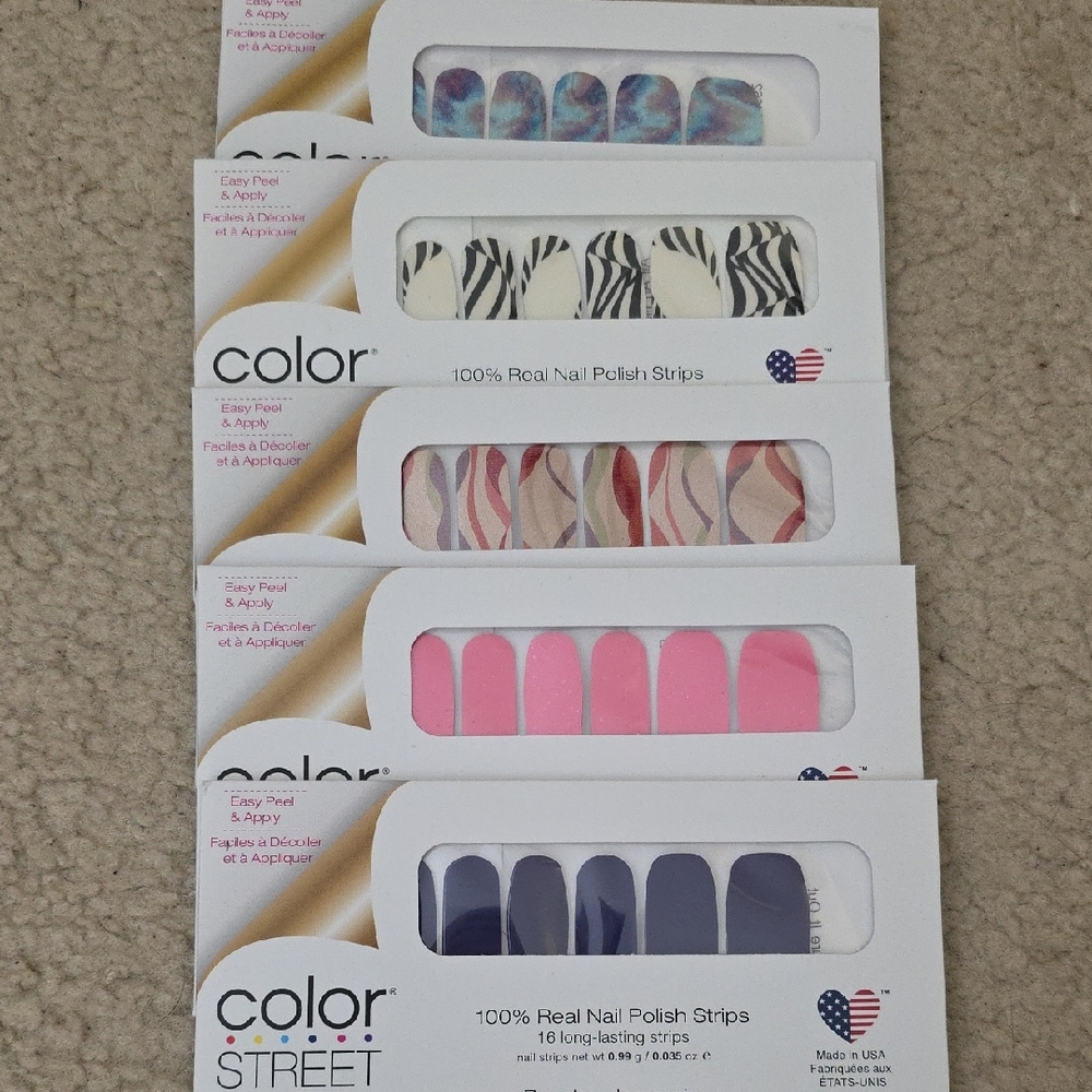 Color Street Nail Strips Set Of 5